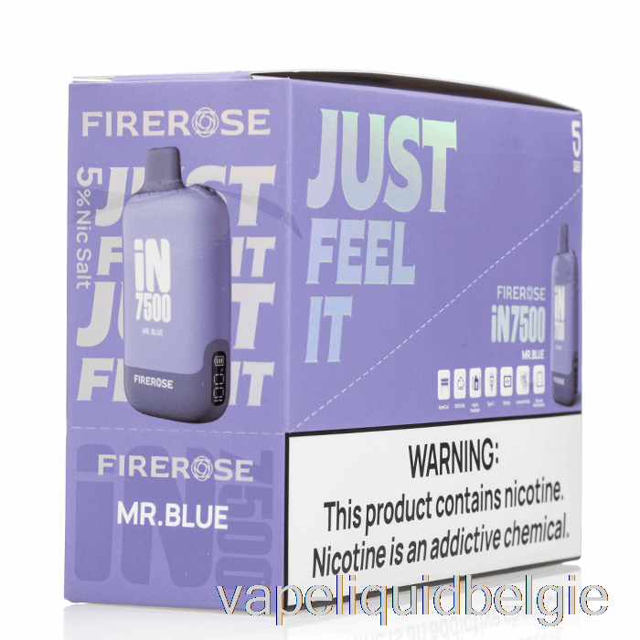 Vape België [5-pack] Firerose In7500 Wegwerp